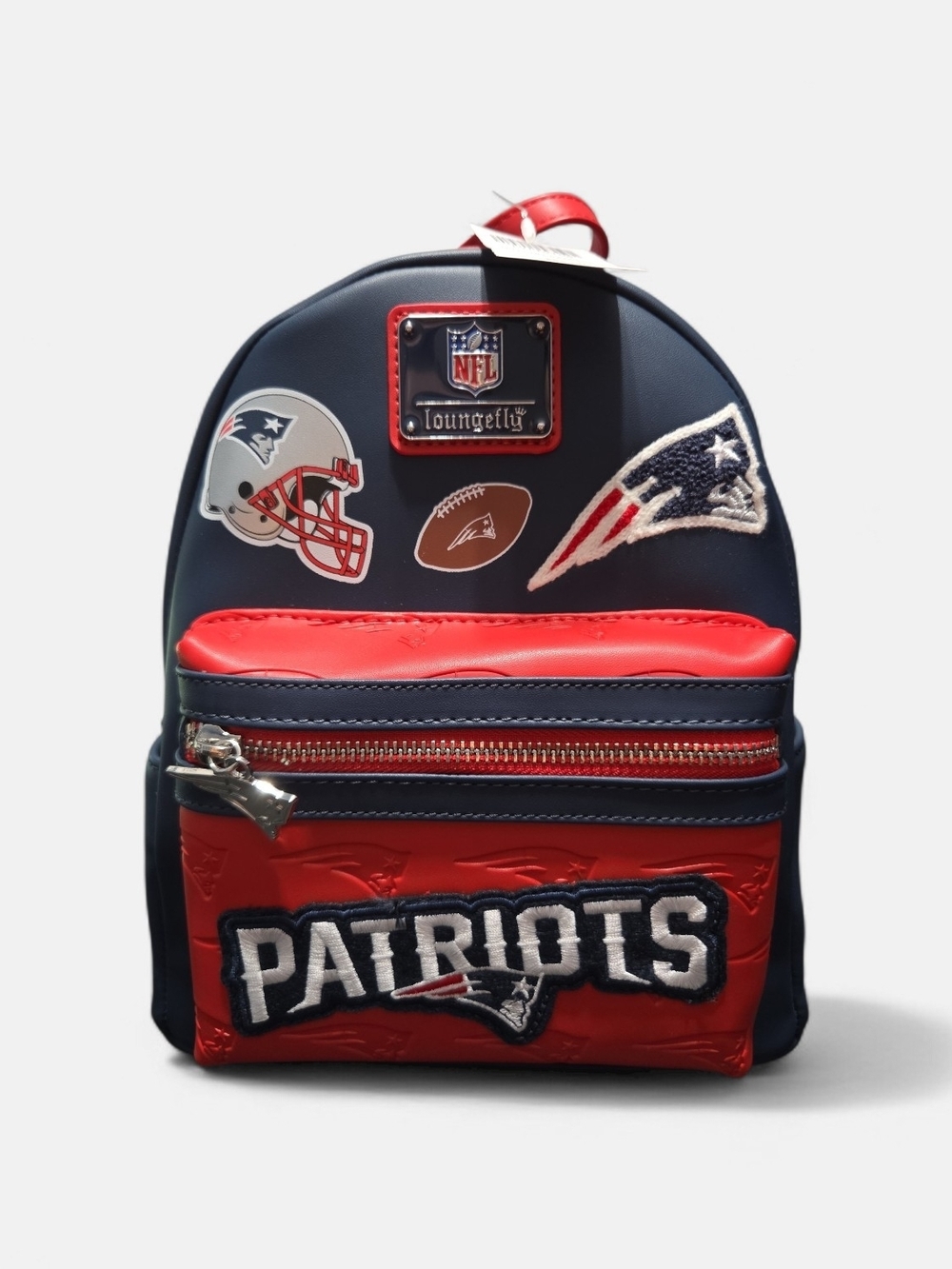 Loungefly New England Patriots Mini Backpack - Navy & Red